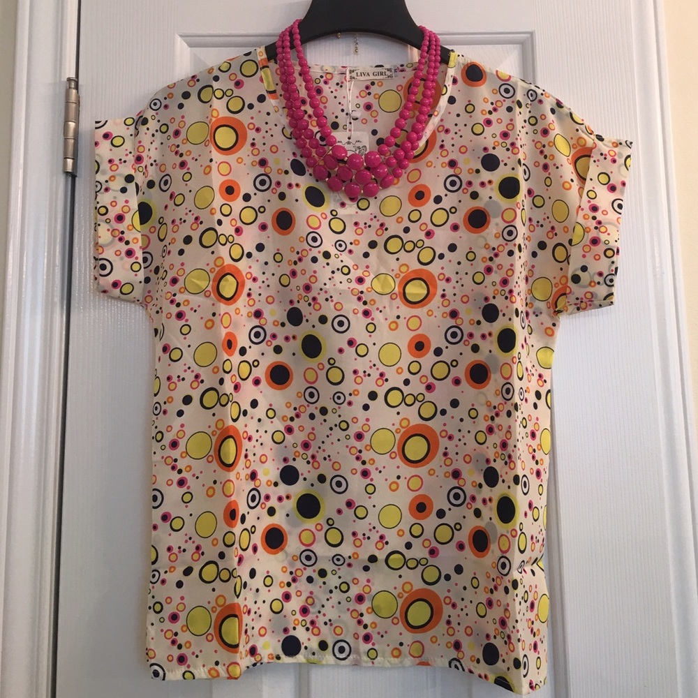 Liva Girl Chiffon Printed Blouse
